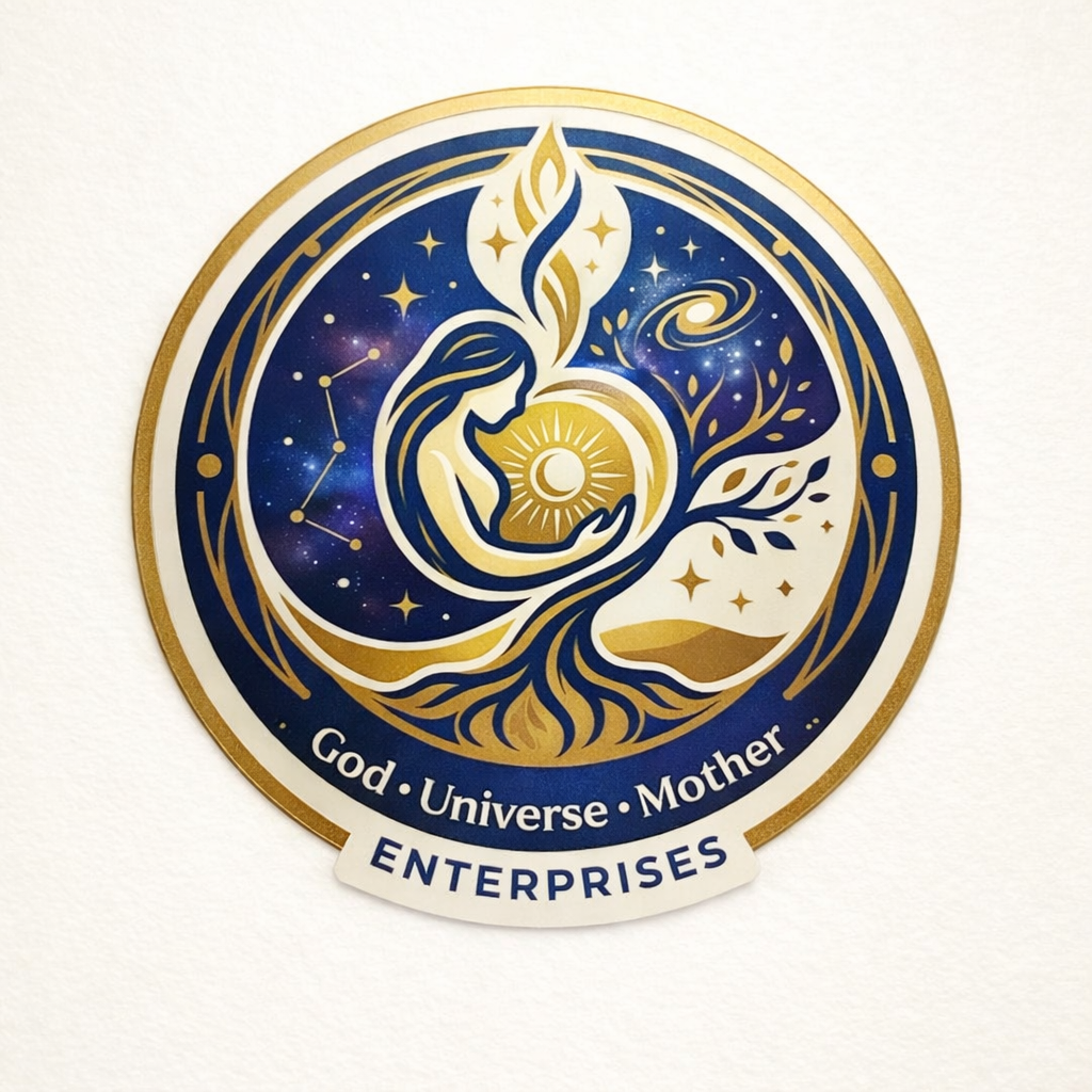 G.U.M Enterprises emblem — God, Universe, Mother